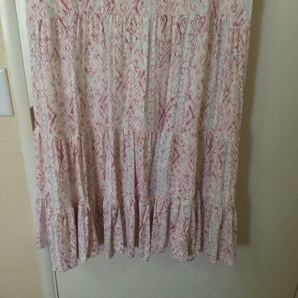 Torrid Womens Summer Dress Plus Size 2X Pink/Ivory Ruffle Cottagecore Boho NWOT - Picture 5 of 9